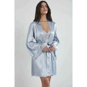 Pierre Cardin 4090 Mist Midi Dantel Sabahlık Gecelik Set