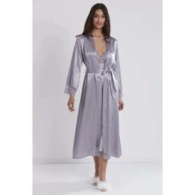 Pierre Cardin 4370 Royal Saten Dantelli Kadın Gecelik & Sabahlık Takım