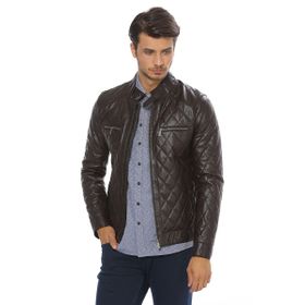 Pierre Cardin 48 Kahverengi Suni Deri Erkek Ceket