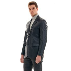 Pierre Cardin 48 Siyah Erkek Deri Ceket