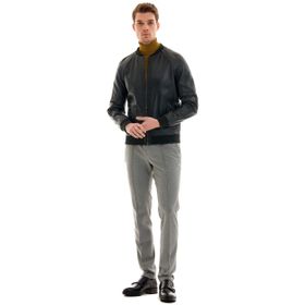 Pierre Cardin 48 Siyah Erkek Deri Ceket