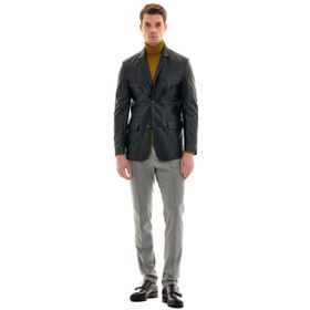 Pierre Cardin 48 Siyah Erkek Deri Ceket