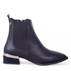 Pierre Cardin 4K 54006 Siyah Fermuarlı Kadın Bot