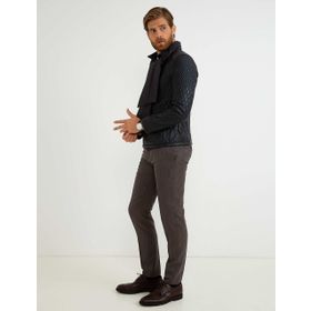 Pierre Cardin 50 Lacivert Erkek Deri Ceket