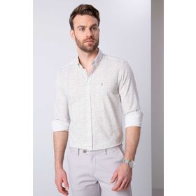 Pierre Cardin 50179010057 Yeşil Slim Fit Uzun Kollu Erkek Gömlek