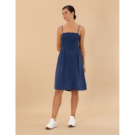 Pierre Cardin 50202826-VR033 Lacivert Dokuma Kadın Elbise