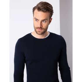 Pierre Cardin 50209935-VR100 Lacivert Erkek Triko Kazak