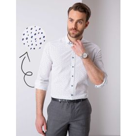 Pierre Cardin 50211185-VR033SLIM Lacivert Erkek Gömlek