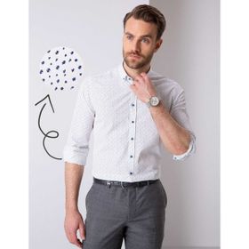 Pierre Cardin 50211185-VR033SLIM Lacivert Erkek Gömlek
