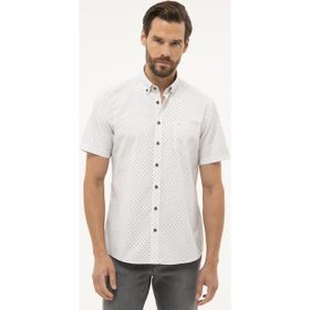 Pierre Cardin 50227446-VR013 Beyaz Erkek Gömlek
