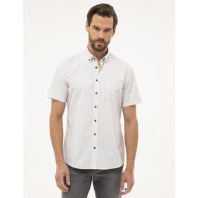 Pierre Cardin 50227446-VR013 Beyaz Erkek Gömlek