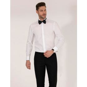Pierre Cardin 50236035-VR013 Beyaz Smokin Erkek Gömlek