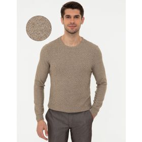 Pierre Cardin 50241395-VR122 Camel Melanj Erkek Kazak