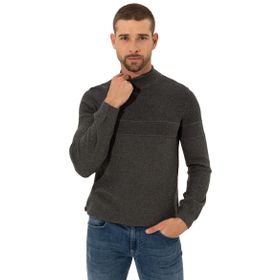 Pierre Cardin 50241465-VR086 Gri Melanj Erkek Kazak