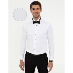 Pierre Cardin 50246037-VR013 Beyaz Erkek Gömlek