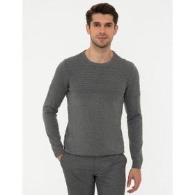 Pierre Cardin 50248541-VR086 Gri Melanj Erkek Kazak