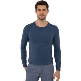 Pierre Cardin 50248582-VR155 İndigo Melanj Erkek Kazak