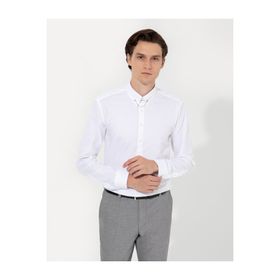 Pierre Cardin 50251106-VR013 Beyaz Erkek Smokin Gömleği