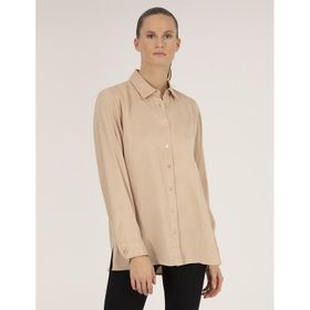 Pierre Cardin 50254167-VR011 Bej Desenli Kadın Gömlek