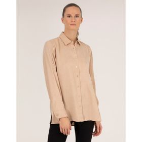 Pierre Cardin 50254167-VR011 Bej Kadın Gömlek