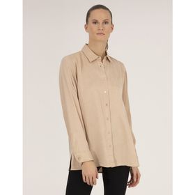 Pierre Cardin 50254167-VR011 Bej Kadın Gömlek