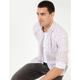 Pierre Cardin 50255265-VR011 Bej Erkek Gömlek