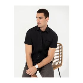 Pierre Cardin 50255266-VR046 Siyah Erkek Gömlek