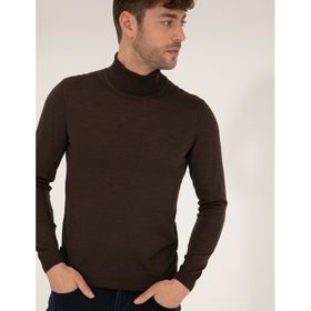 Pierre Cardin 50257302-VR029 Kahverengi Erkek Kazak