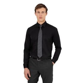 Pierre Cardin 50258931-VR046 Siyah Erkek Gömlek