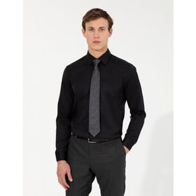 Pierre Cardin 50258931-VR046 Siyah Erkek Gömlek