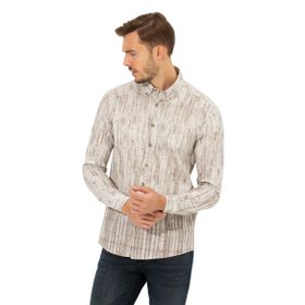 Pierre Cardin 50259466-VR011 Bej Desenli Erkek Gömlek
