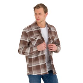 Pierre Cardin 50259478-VR029 Kahverengi Desenli Erkek Gömlek