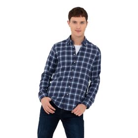 Pierre Cardin 50259491-VR033 Lacivert Desenli Erkek Gömlek