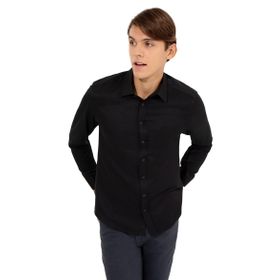 Pierre Cardin 50260290-VR046 Siyah Erkek Gömlek