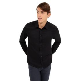 Pierre Cardin 50260290-VR046 Siyah Erkek Gömlek