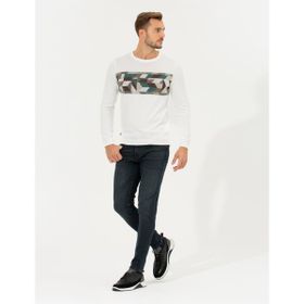 Pierre Cardin 50261161-VR019 Ekru Erkek Kazak