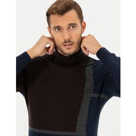 Pierre Cardin 50261176-VR029 Kahverengi Erkek Kazak