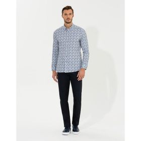 Pierre Cardin 50262462-VR011 Bej Desenli Erkek Gömlek