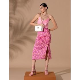 Pierre Cardin 50262565-VR167 Koyu Pembe Kısa Kollu Kadın Bluz