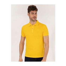 Pierre Cardin 50262665-VR044 Sarı Erkek T-shirt