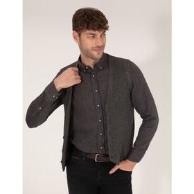Pierre Cardin 50263175-VR086 Gri Melanj Triko Erkek Yelek