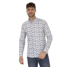Pierre Cardin 50264887-VR041 Pembe Desenli Erkek Gömlek
