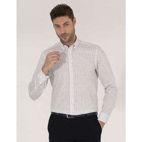 Pierre Cardin 50264896-VR092 Açık Yeşil Desenli Erkek Gömlek