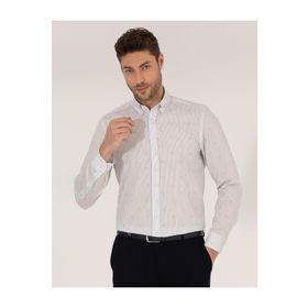Pierre Cardin 50264896-VR092 Açık Yeşil Desenli Erkek Gömlek
