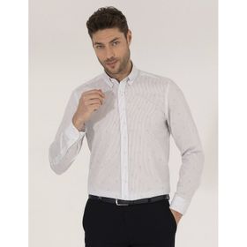 Pierre Cardin 50264896-VR092 Açık Yeşil Desenli Erkek Gömlek