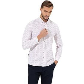 Pierre Cardin 50264902-VR030 Kırmızı Desenli Erkek Gömlek