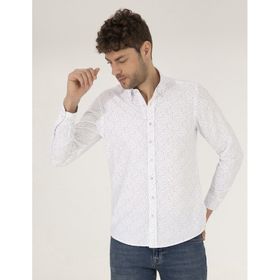 Pierre Cardin 50265075-VR041 Pembe Desenli Erkek Gömlek