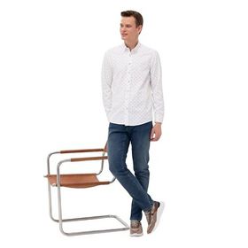 Pierre Cardin 50265077-VR092 Açık Yeşil Desenli Erkek Gömlek