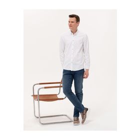 Pierre Cardin 50265077-VR092 Açık Yeşil Desenli Erkek Gömlek