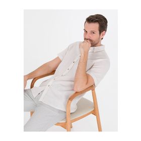 Pierre Cardin 50265118-VR011 Bej Erkek Gömlek